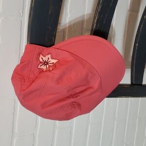 Salmon colored Columbia hat
